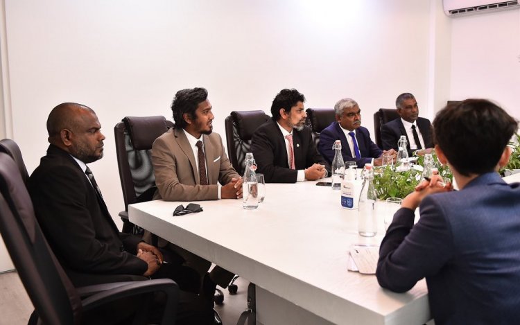 President of Fédération Internationale de Volleyball (FIVB) Dr. Ary da Silva Graça Filho paid a coutsey visit to Maldives Olympic Committee (MOC)