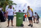 Maldives Olympic Committee also known as CGA Maldives donates Dustbin to Haa Dhaalhu Nolivaranfaru.