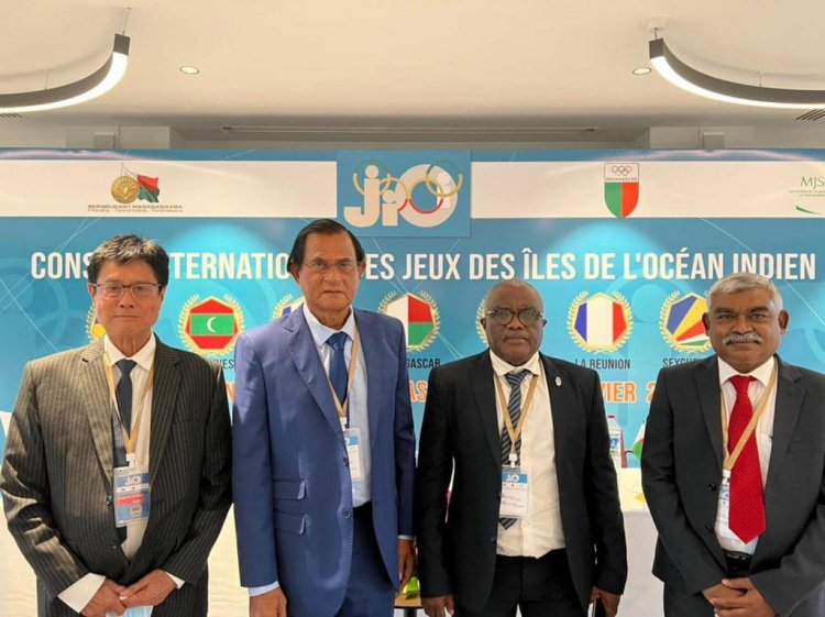 MOC President Mohamed Abdul Sattar elected as the 2nd Vice President for the Organizing Committee of Indian Ocean Island Games (CIJ).