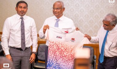 President Ibrahim Mohamed Solih launch the official uniform for Birmingham 2022 Commonwealth Games and 5th Islamic Solidarity Games.