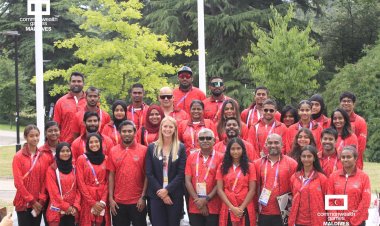 Welcome ceremony for Team Maldives