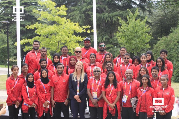 Welcome ceremony for Team Maldives