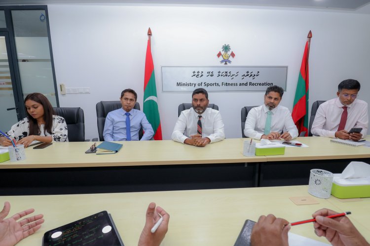 MOC meets with the Minister of Sports Fitness and Recreation, Honorable Abdulla Rafiu
