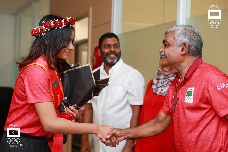 Fathimath Dheema Ali, Maldives' First-Ever Olympic Qualifier, Returns Home