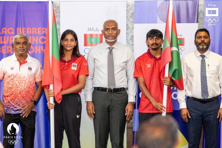 Maldives Honors Flag Bearers for Paris 2024 Olympics at Special Ceremony