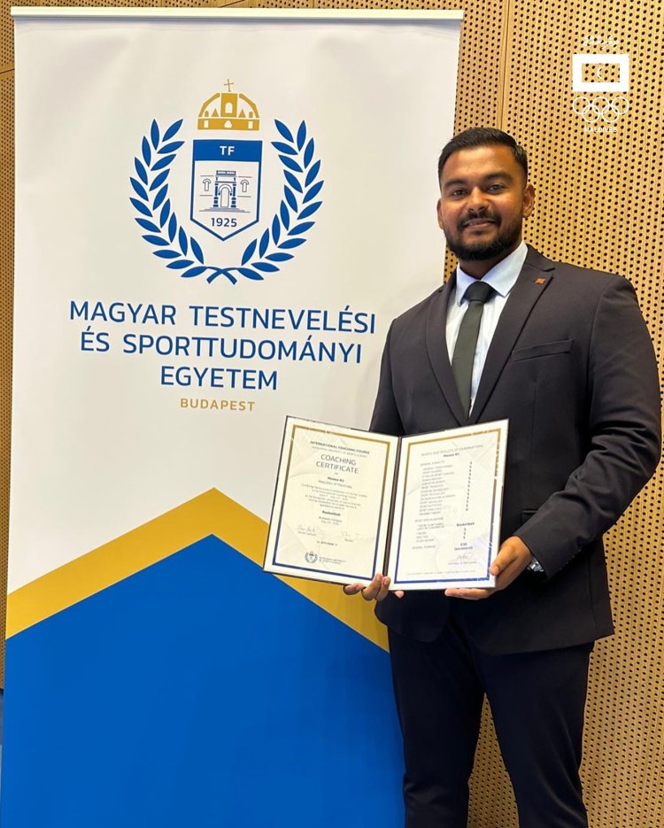 Basketball Coach Moosa Ali Completes International Coaching Course in Hungary