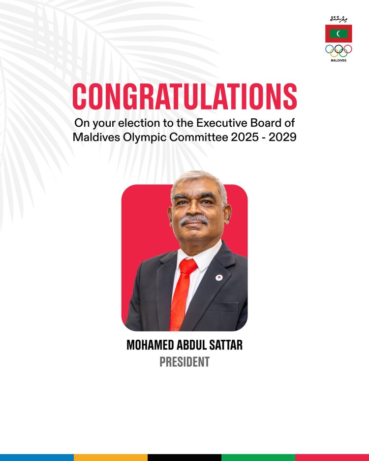 Mohamed Abdul Sattar Re-elected as the President of Maldives Olympic Committee