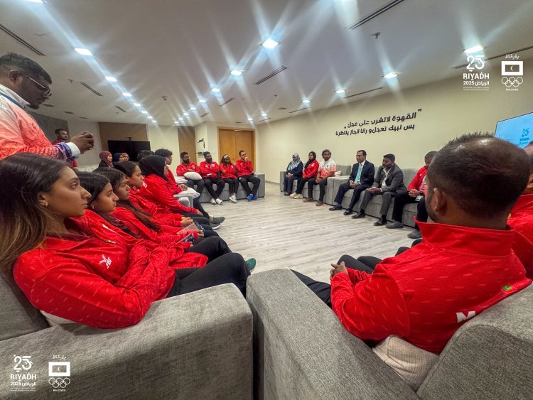 Minister and Ambassador Meet Maldives Contingent at 6th Islamic Solidarity Games