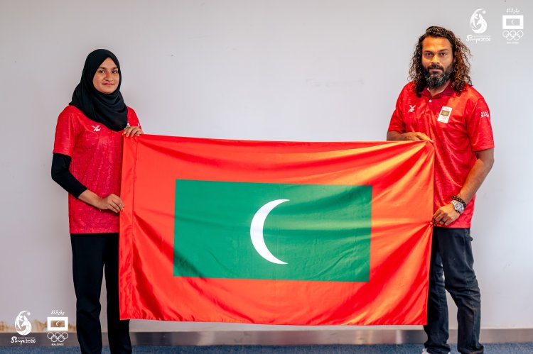 Maldives Flag to be Carried by Ahnaa and Shamnooz at the Opening Ceremony of the Asian Beach Games 2026