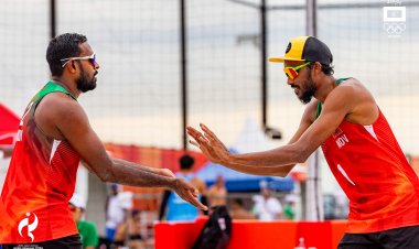 Sajid and Naseem Take on Iran in Asian Games Beach Volleyball