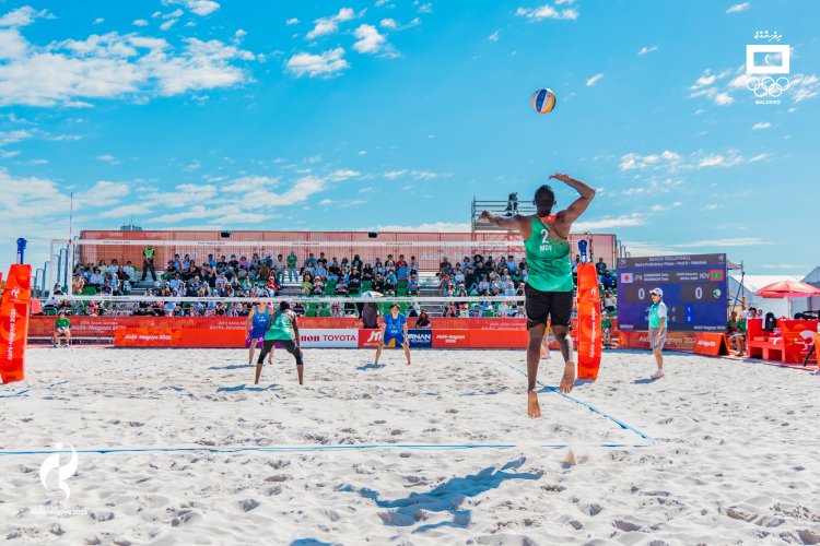 Maldives Test Hosts Japan in Men’s Beach Volleyball