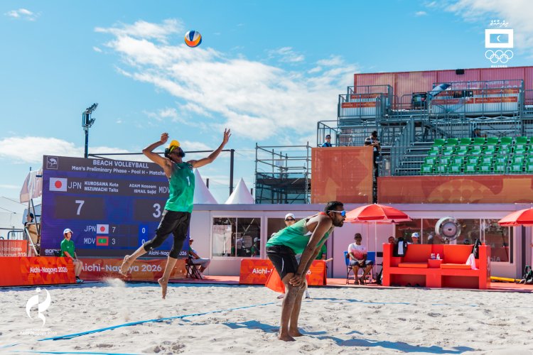 Maldives Test Hosts Japan in Men’s Beach Volleyball