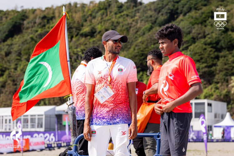 Maldives’ Yasin Finishes Second in Asian Games Shortboard Heat